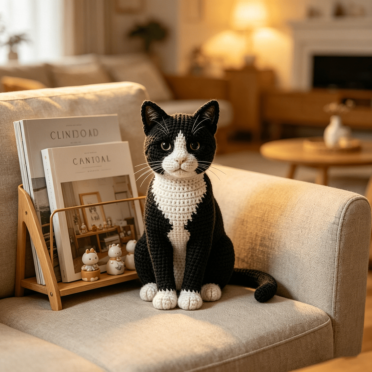 Tuxedo Cat Crochet Kit - Beginner-Friendly with Step-by-Step Guide