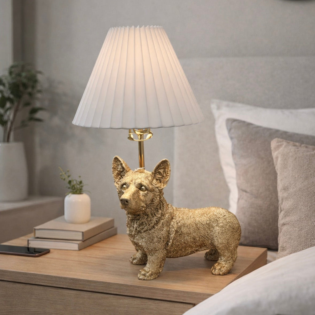 LumiCorgi™ Gold Table Lamp