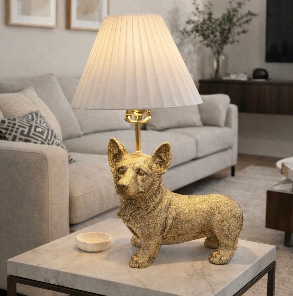 LumiCorgi™ Gold Table Lamp